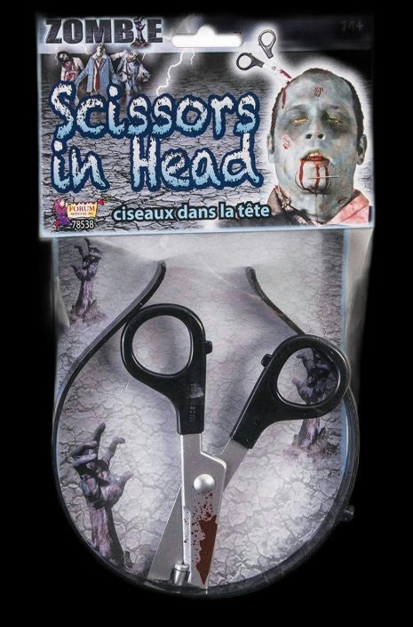 Scissor In Head Bloody Zombie Halloween Headband