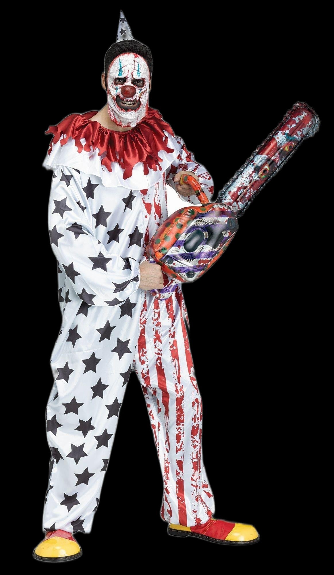 Killer Clown 36in Inflatable Weapon Chainsaw Halloween Prop
